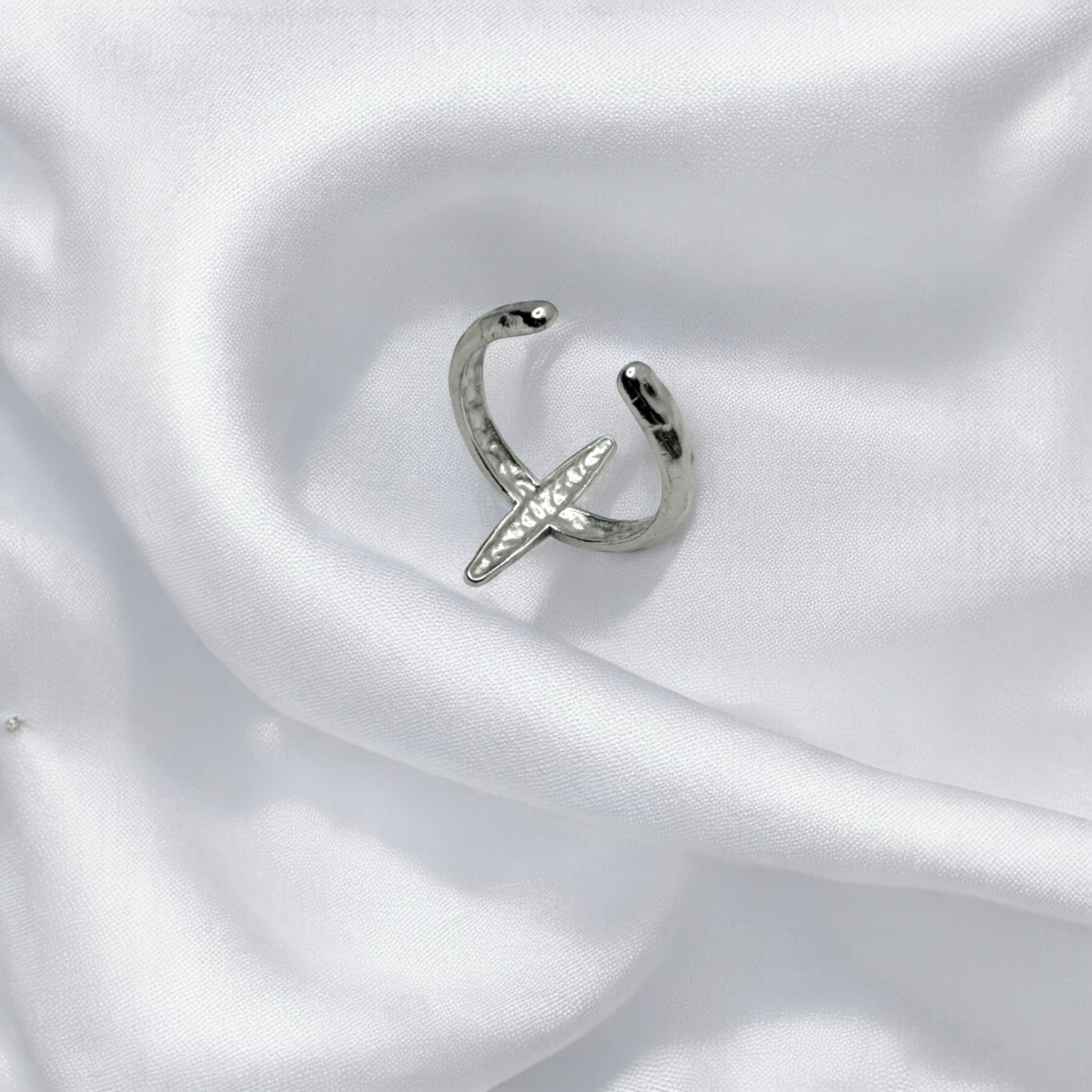 Anello orion silver regolabile Sharifa Crystals